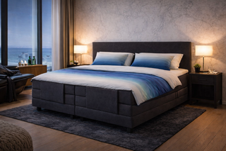 Elektrische boxspringcombinatie M-Ray, Sense Exclusief, Zwart